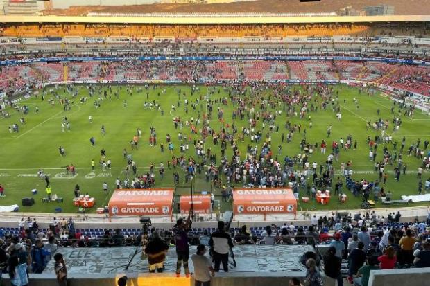 football-match-in-Central-Mexico Queretaro-and-Atlas-match La-Corregidora-Stadium