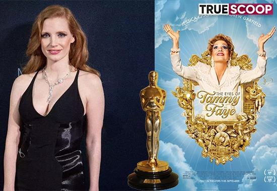 Jessica Chastain wins Oscar for best actress for "The Eyes of Tammy Faye", says, 'Don’t Say Gay & Bigoted legislation'