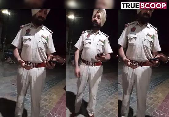 Aam-Aadmi-Party Amritsar-policeman-demanding-bribe policeman-demanding-bribe