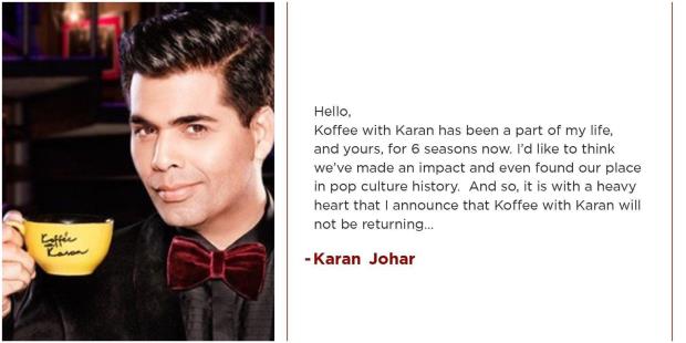 'Koffee With Karan' season 6 CANCEL, confirms host Karan Johar; 'Chalo Acha Hua': Netizens
