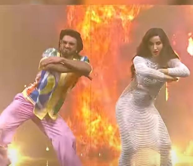 Nora Fatehi and Ranveer Singh raise the ‘Garmi’ on the sets of Dance Deewane Junior
