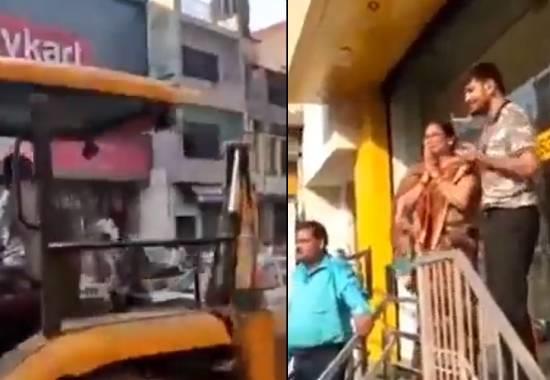 'I also voted for BJP': Crying boy pleads Bulldozer with folded hands to not demolish his shop; Video viral