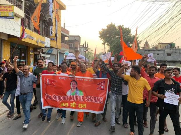 Hindus show support for Nupur Sharma, hold rallies raising 'Jai Shri Ram' slogans in Nepal's streets; Watch