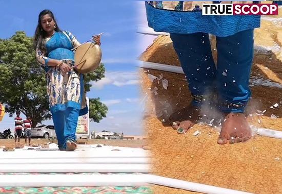 Coimbatore: Pregnant woman walks out barefoot on 30 tubelights, seeks strict laws against sexual harassment