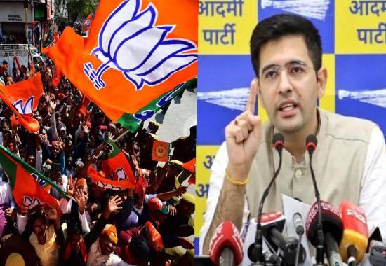 Raghav-Chadha Raghav-Chadha-BJP-Goons Raghav-Chadha-BJP-Goons-Party