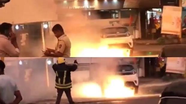 TATA Nexon EV catches fire in Mumbai, Watch viral video; Know what company's CEO said