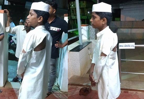 Mangalore: CCTV footage shows 13-yr-old Madrasa student tearing his Kurta; blames other communities