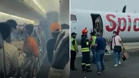 Watch horrific video as SpiceJet's Delhi-Jabalpur flight returns, smoke in cabin at 5,000 feet; Know what happened