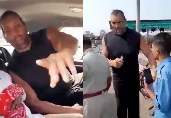 The Great Khali allegedly slaps toll worker for asking ID, gets involved in verbal spat; Video Viral