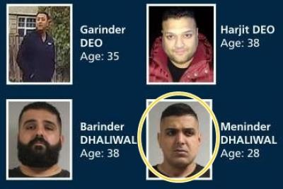 2 Indian-origin men charged in gang-linked killings in Canada