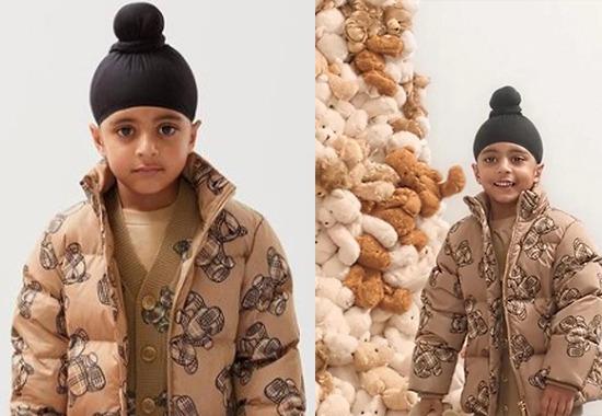 British fashion giant Burberry features Sikh Kid as model for children collection 2022