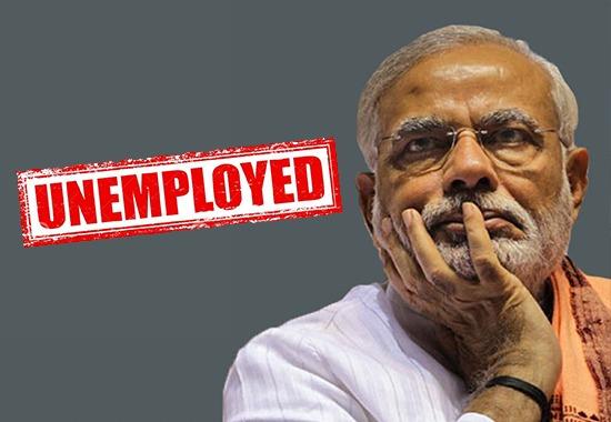 Unemployment Narendra-Modi Rahul-Gandhi