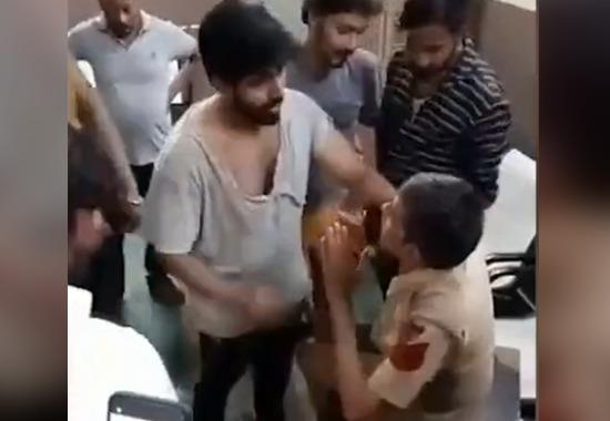 Viral Video: Delhi Police constable beaten up inside Anand Vihar Police Station; Watch the video