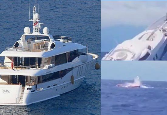 Italy-superyacht Italy-superyacht-Sinking superyacht-Sinking-Viral-Video