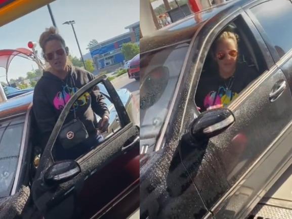 Wichita, Kansas: Woman hurls homophobic slur after allegedly being caught stealing car wash; Video Viral