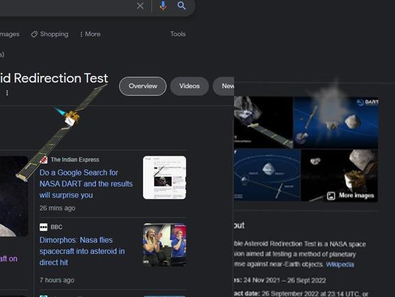 Type NASA Dart Mission in Google and the result will leave you appalled; Watch