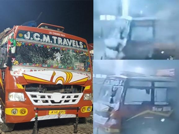 Udhampur blast CCTV: Parked bus goes on a toss in mysterious explosion in Jammu & Kashmir; Video Viral
