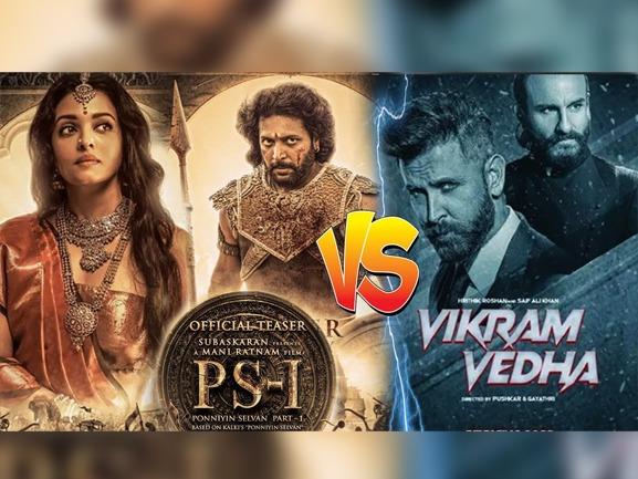 PS-1 vs Vikram Vedha: Advance booking analysis indicates South Indian movie beating Bollywood yet again