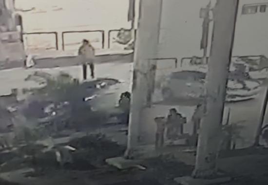 Jalandhar Jalandhar-viral-CCTV car-runs-over-mother-daughter