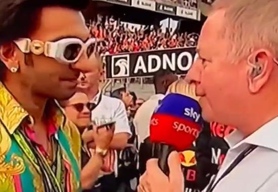 Ranveer-Singh F1-racer Martin-Brundle