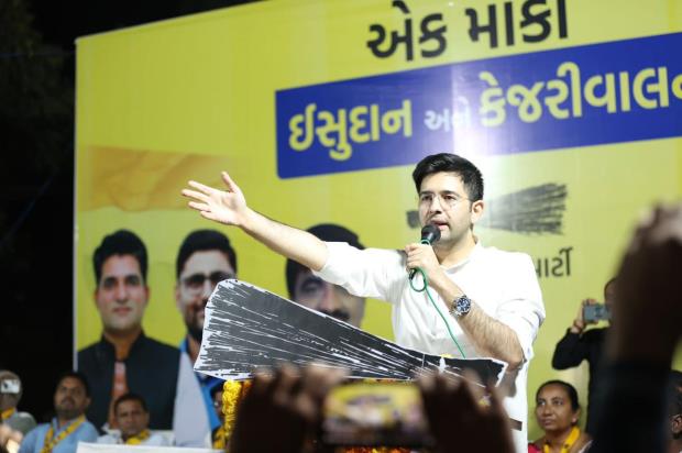 *The people of Gujarat have got such an opportunity for the first time when they can get rid of the BJP and the Congress: Raghav Chadha
