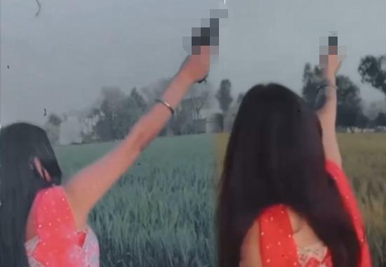 Jalandhar: Woman faces backlash for open firing and promoting gun culture, video viral