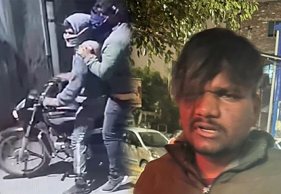 Amritsar-encounter-video Encounter-between-police-and-gangsters one-gangster-arrested-in-Amritsar