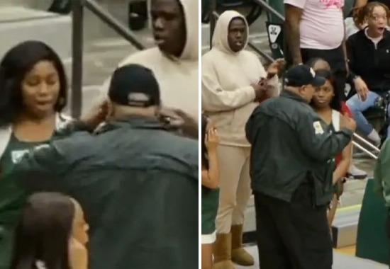 Who is the girl? MVSU cheerleader escorted from court after altercation with Alabama A&M player