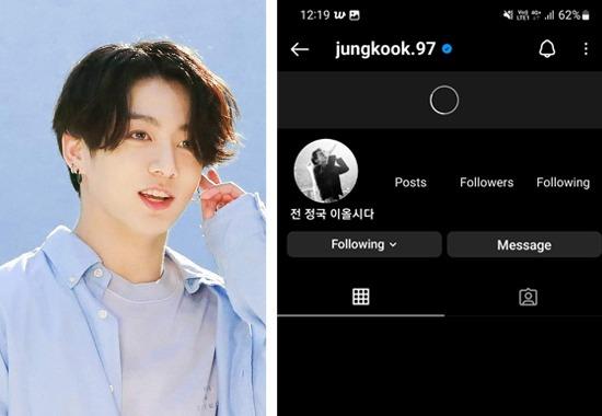 Jungkook BTS-Jungkook Jungkook-Instagram-Account
