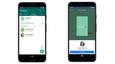 WhatsApp's new feature to allow users share status updates to FB Stories