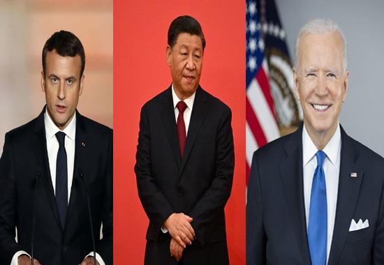 US-china-conflict china-taiwan-conflict macron-china-visit