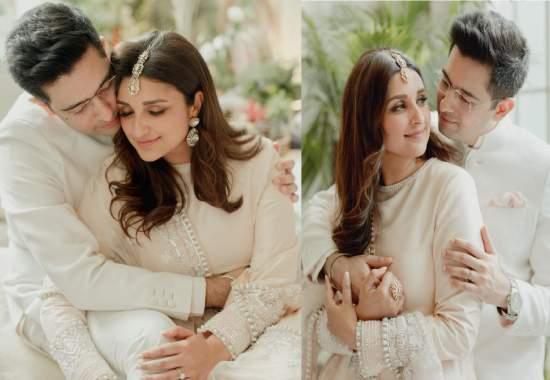 'She said yes': Raghav Chadha & Parineeti Chopra's DREAMY engagement pics out, Watch