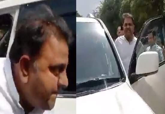 Ex-Pakistani minister Fawad Chaudhry runs back inside Islamabad HC in fear of arrest; Video Viral