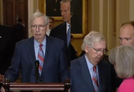 What happened to Mitch McConnell? Senate Republican leader escorted after freezing abruptly in press conference | World-News,World-News-Today,Top-World-News- True Scoop