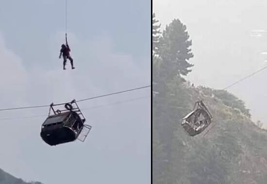 Cable-Car-Dangling Pakistan-Cable-Car-Dangling Khyber-Pakhtunkhwa-Cable-Car-Accident