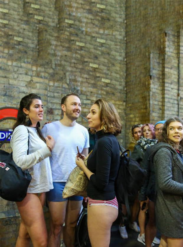In Pictures Londons No Trousers Tube Ride  Secret London
